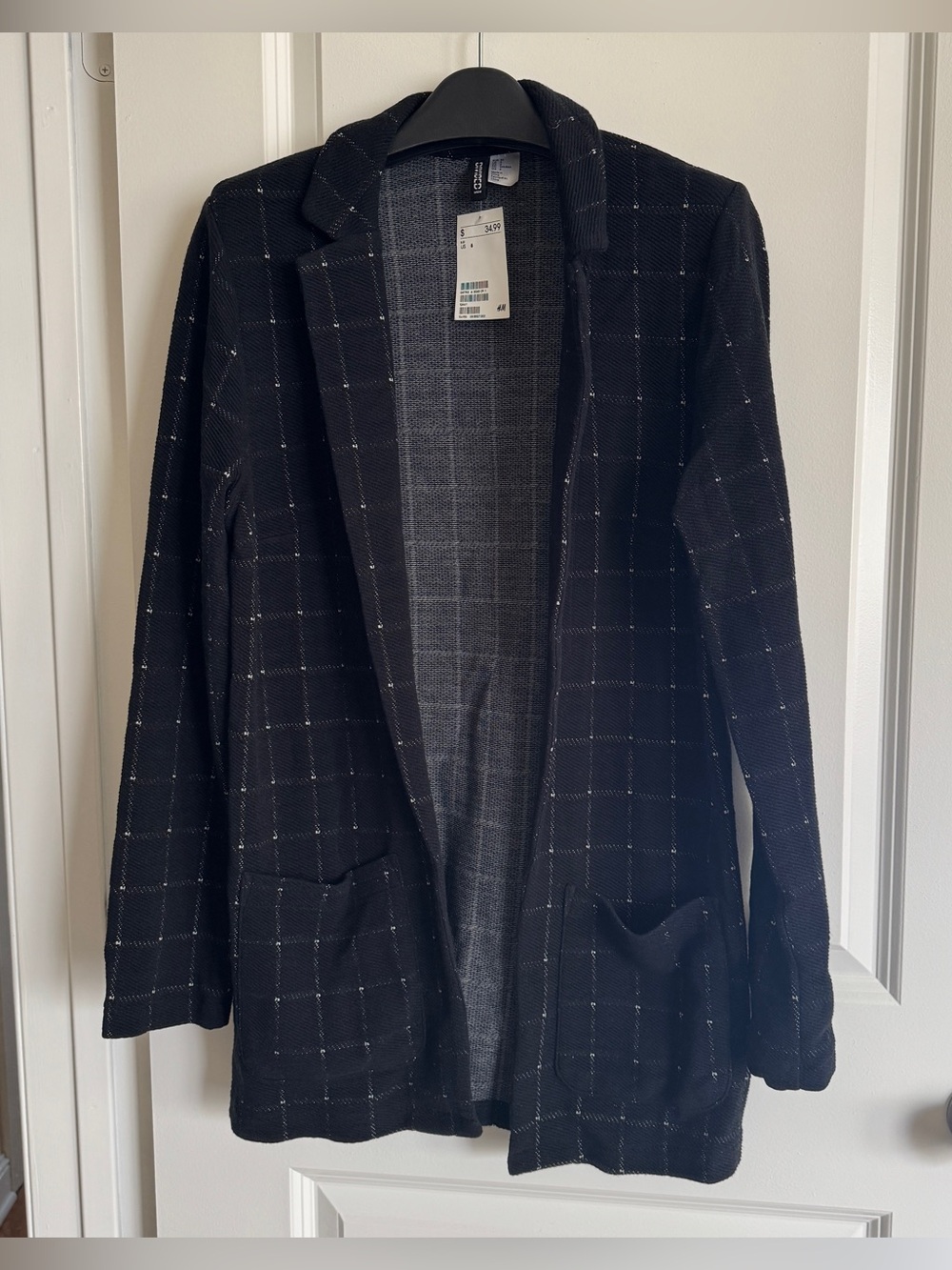 H&M Women’s Navy Knit Cardigan Blazer